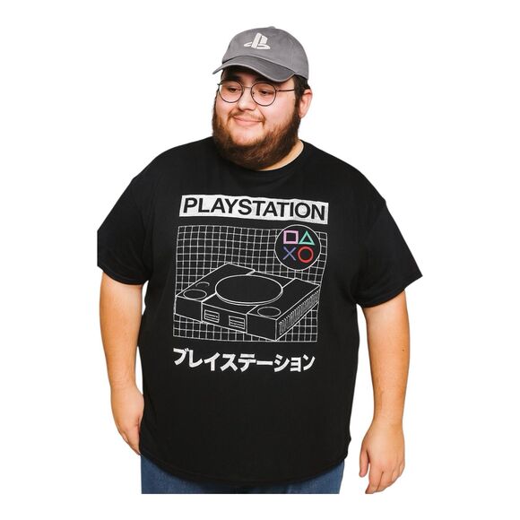 PlayStation T-Shirt Mens 3XL Black Cotton Video Gamer Japanese Retro Novelty - Picture 1 of 9